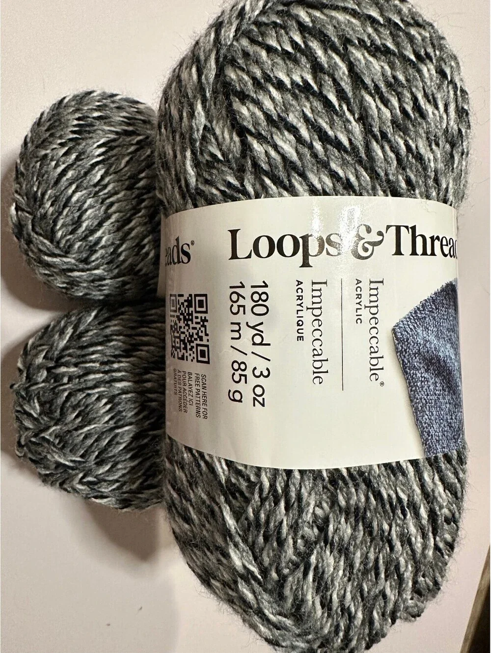 NWT + DISCONTINUED 3 Loops & Threads Impeccable Yarn - Shadow Mouline